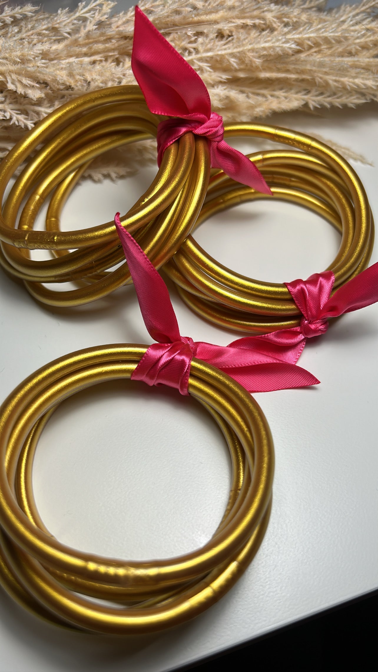 GOLD BANGLES SET DE 5