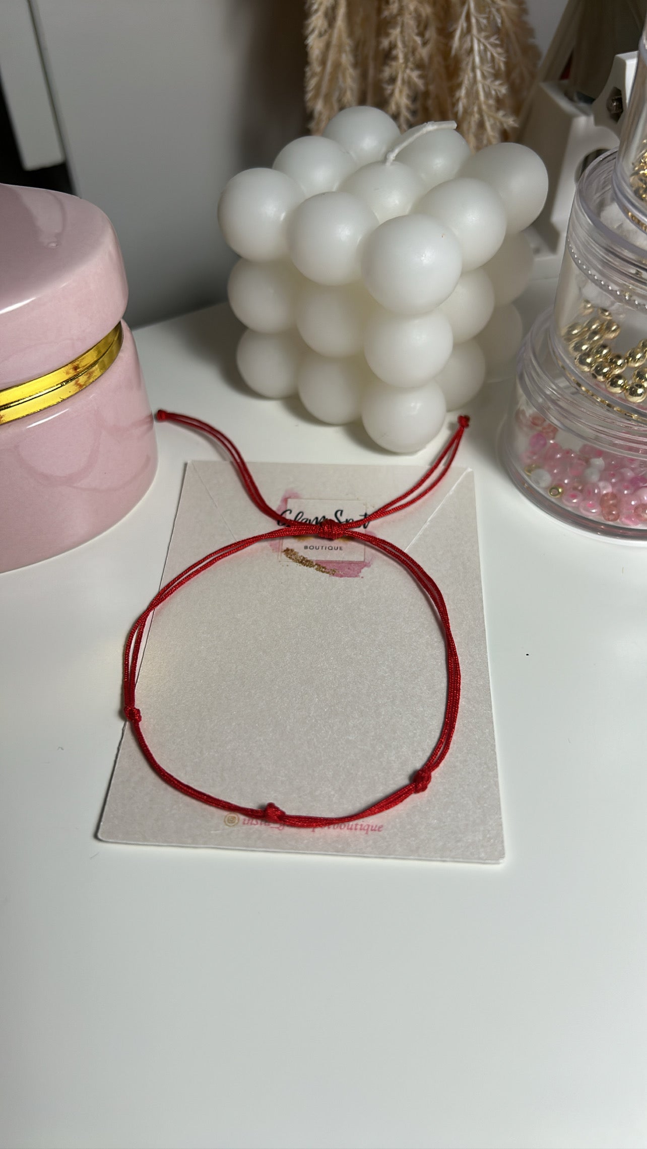 HILO ROJO (pulsera caballero)