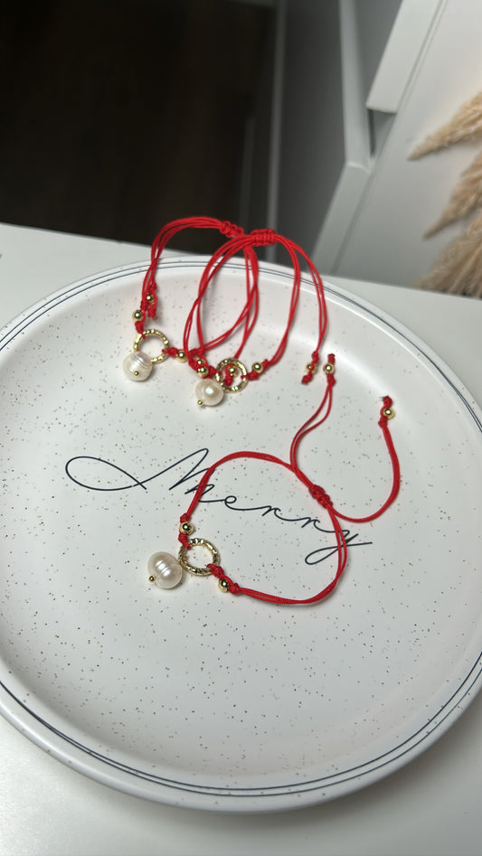 RED PEARL BRACELET